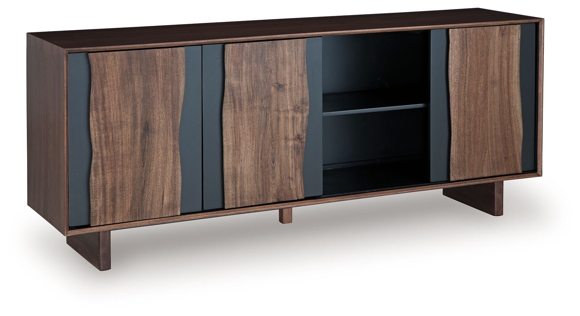 Welby - Accent Cabinet - Brown / Charcoal - Image 1