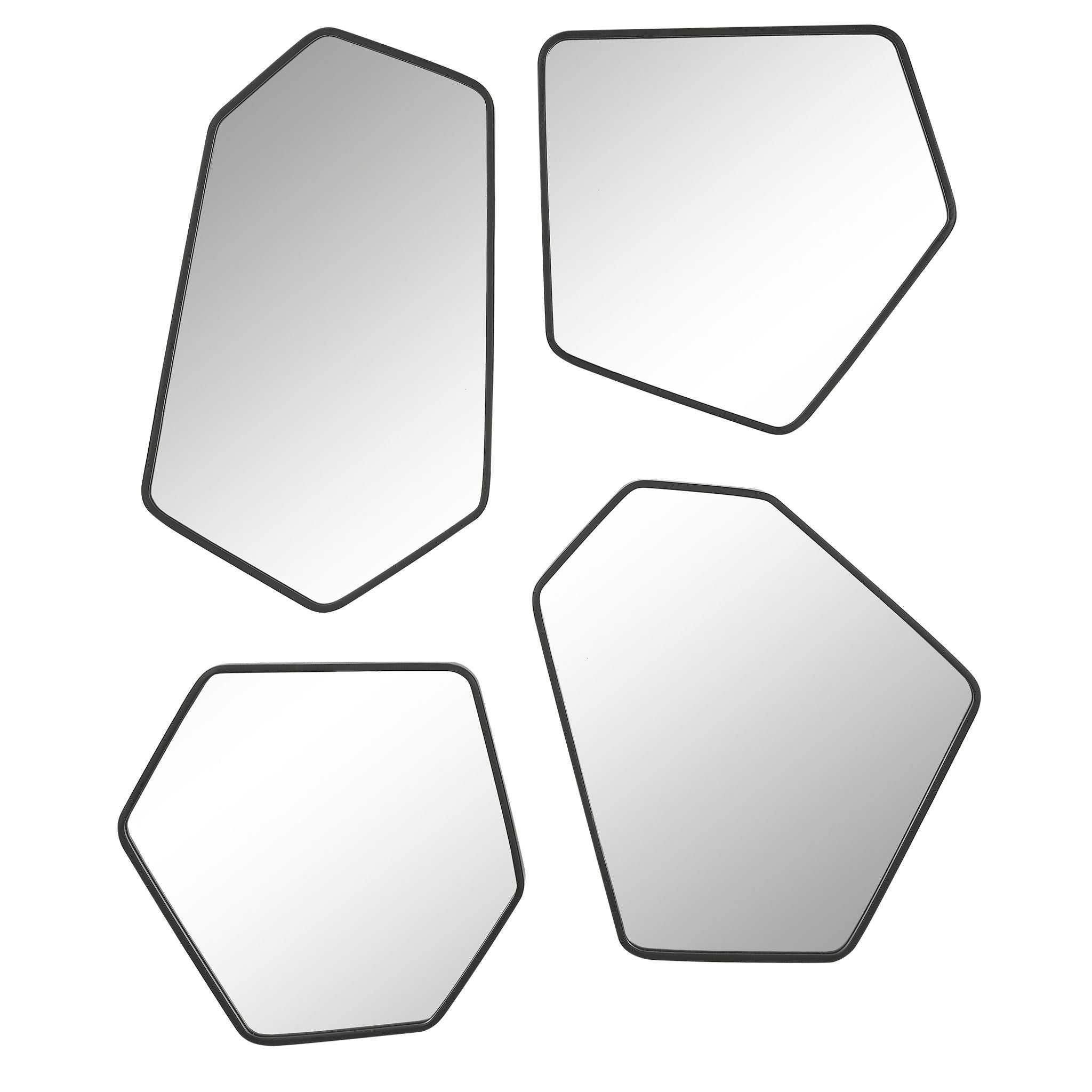Linneah - Mirrors (Set of 4) - Black - Image 1