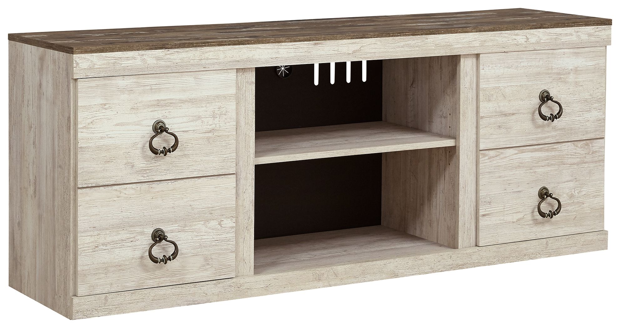 Willowton - TV Stand With Fireplace Option - Image 1
