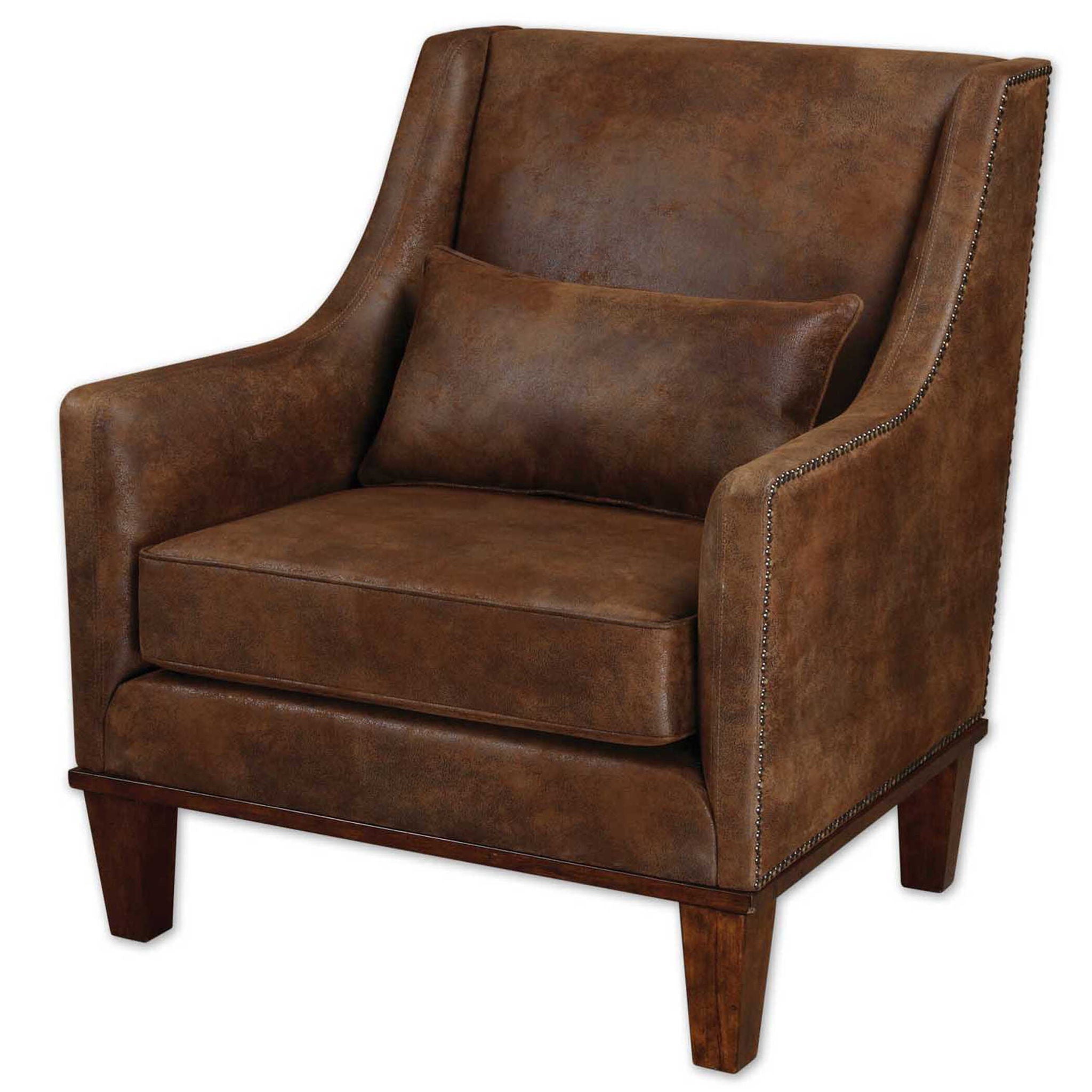 Clay – Leather Armchair – Dark Brown