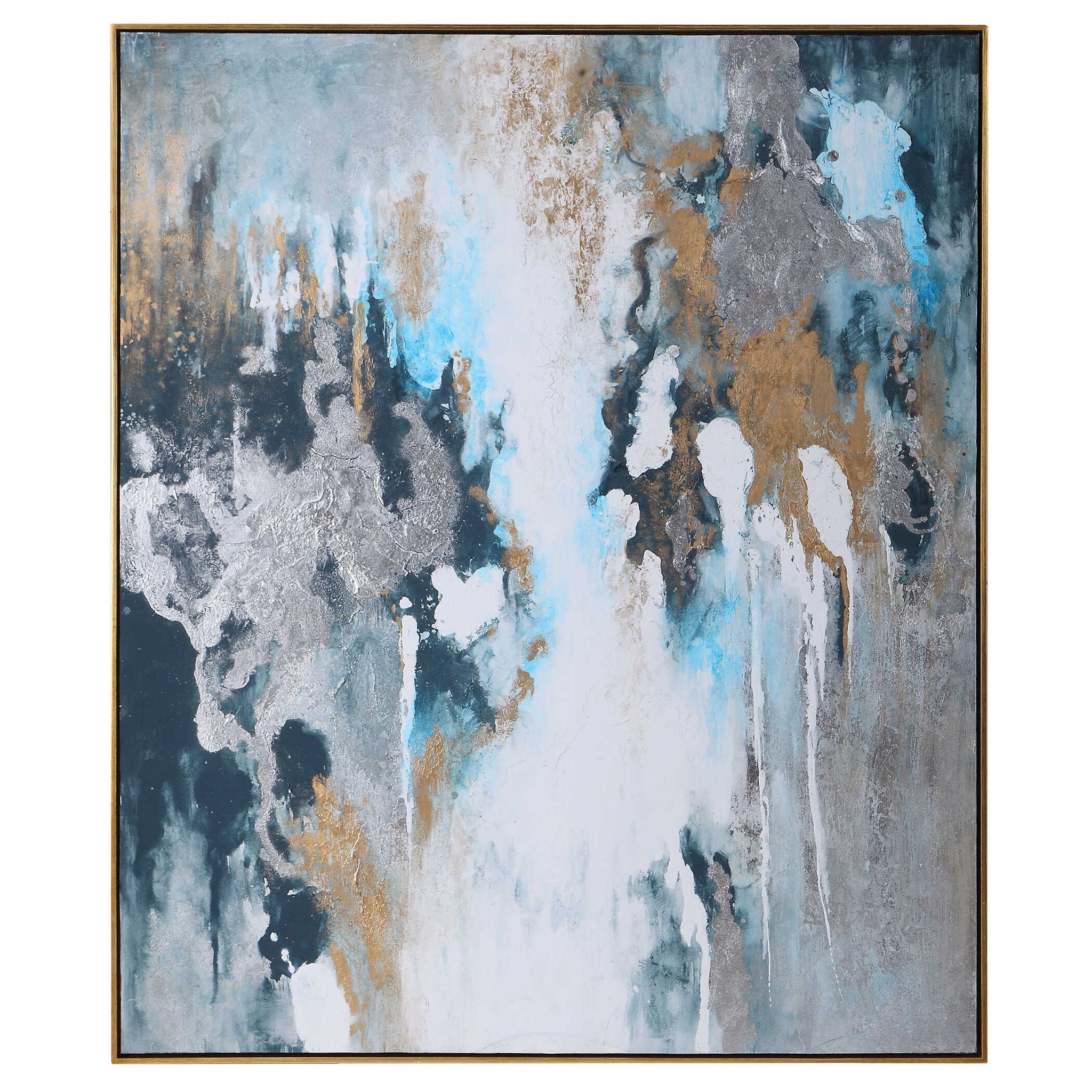 Stormy Seas – Seas Hand Painted Canvas – Blue