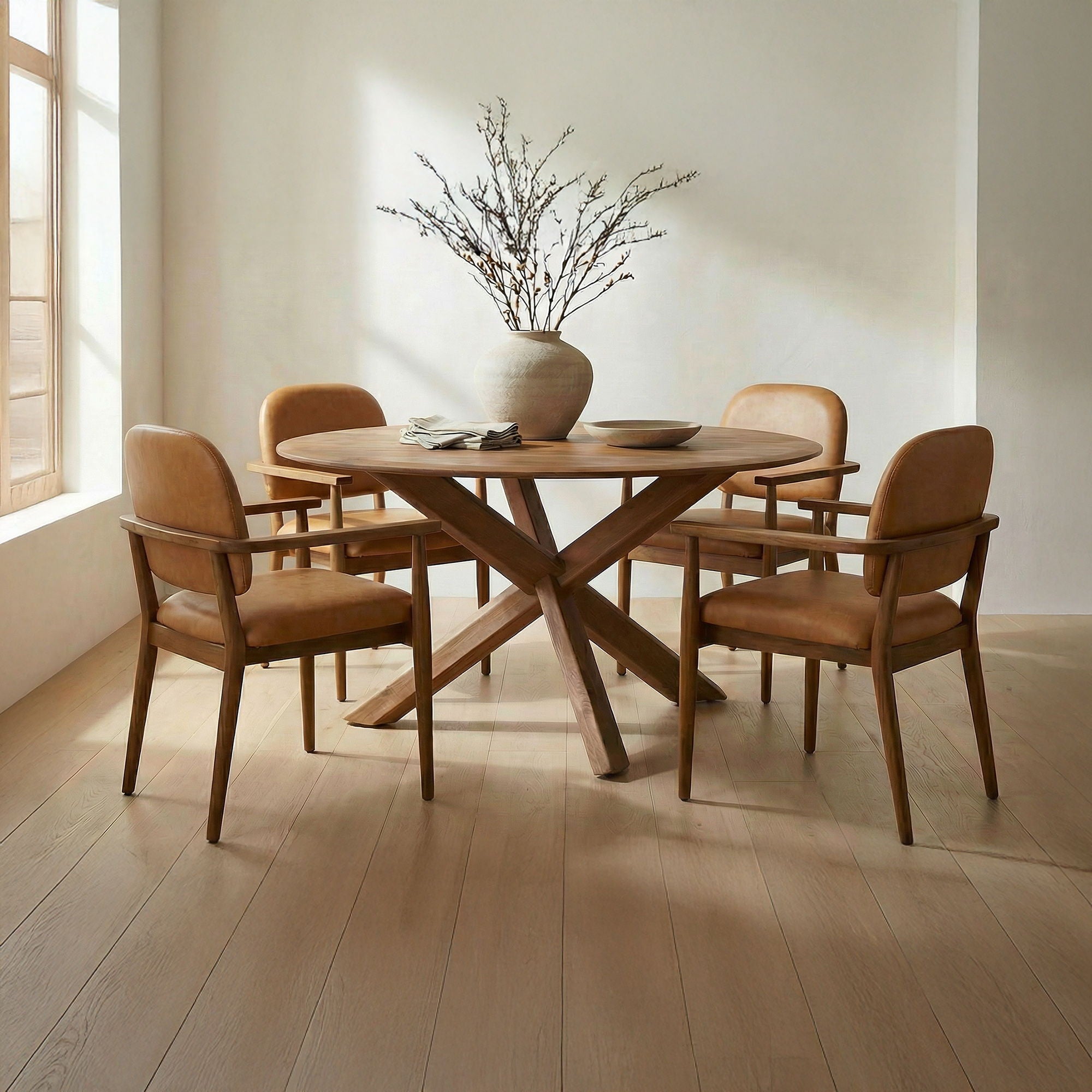 Norrie - Dining Chair - Brown - Image 3