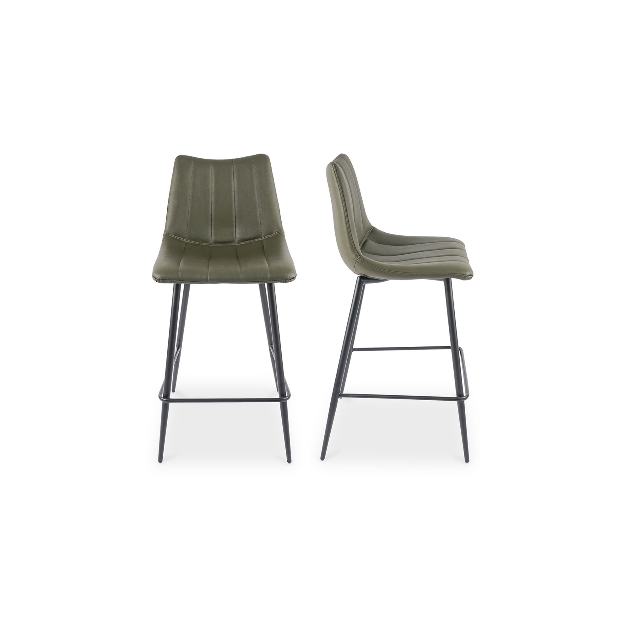 Alibi – Counter Stool (Set of 2) – Dark Green
