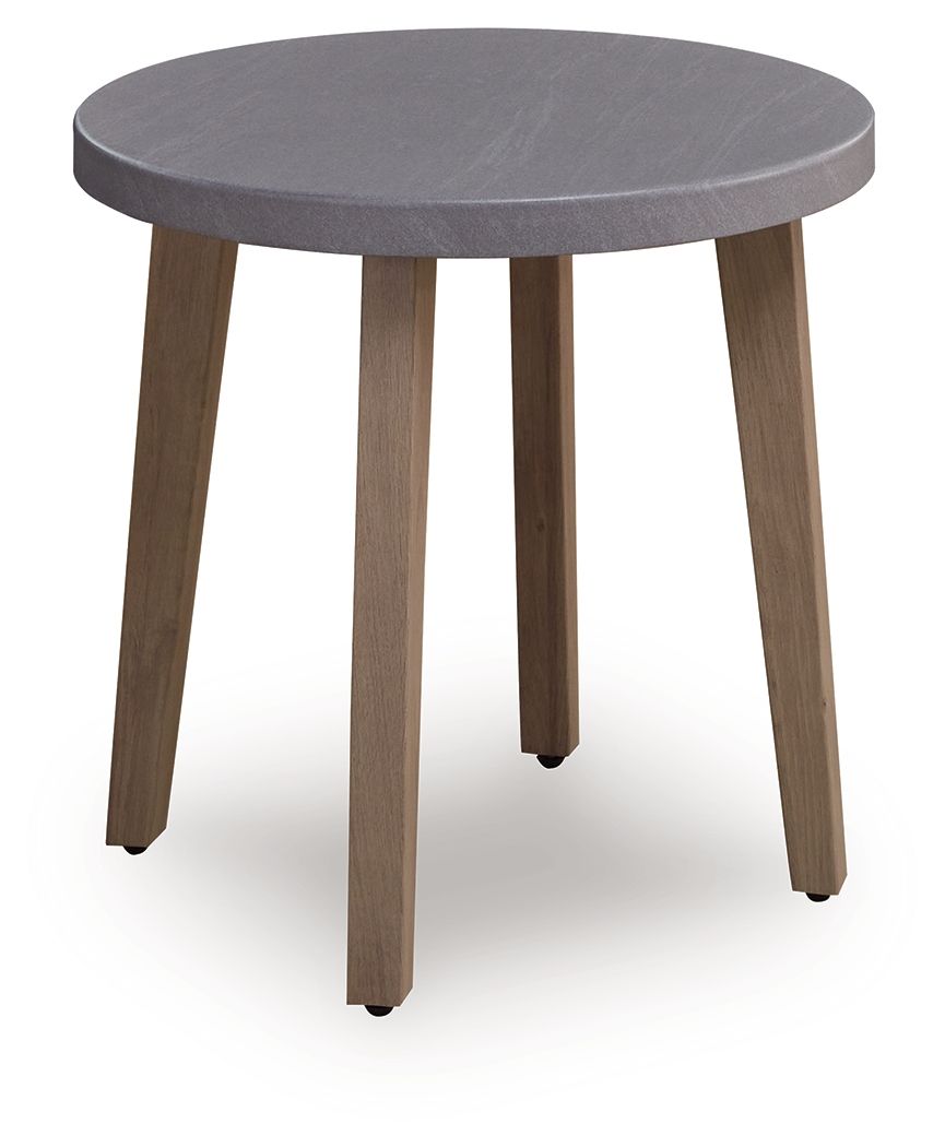 Harmony Headlands - Round End Table - Natural / Gray - Image 1
