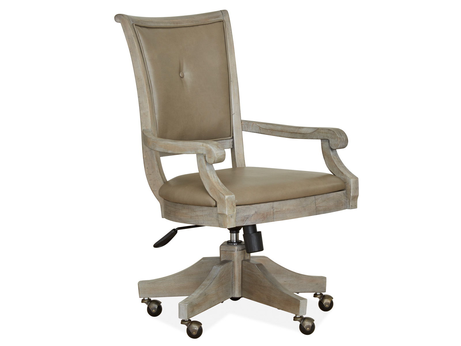 Lancaster – Fully Upholstered Swivel Chair – Dove Tail Gray