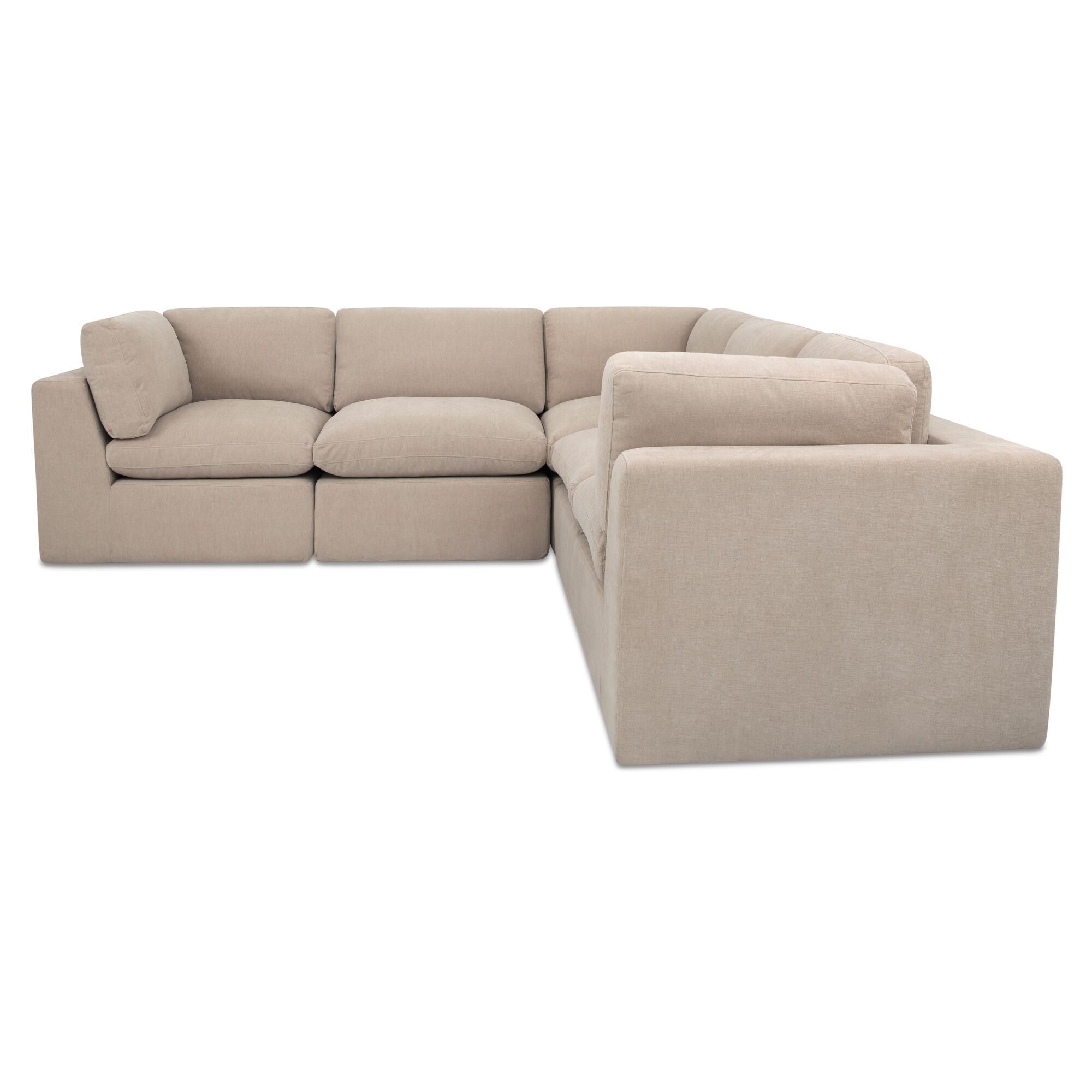 Cates - Classic L Modular Sectional - Pebble - Image 1