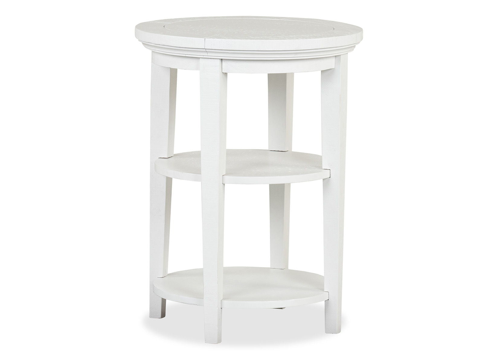 Heron Cove – Round Accent End Table – Chalk White