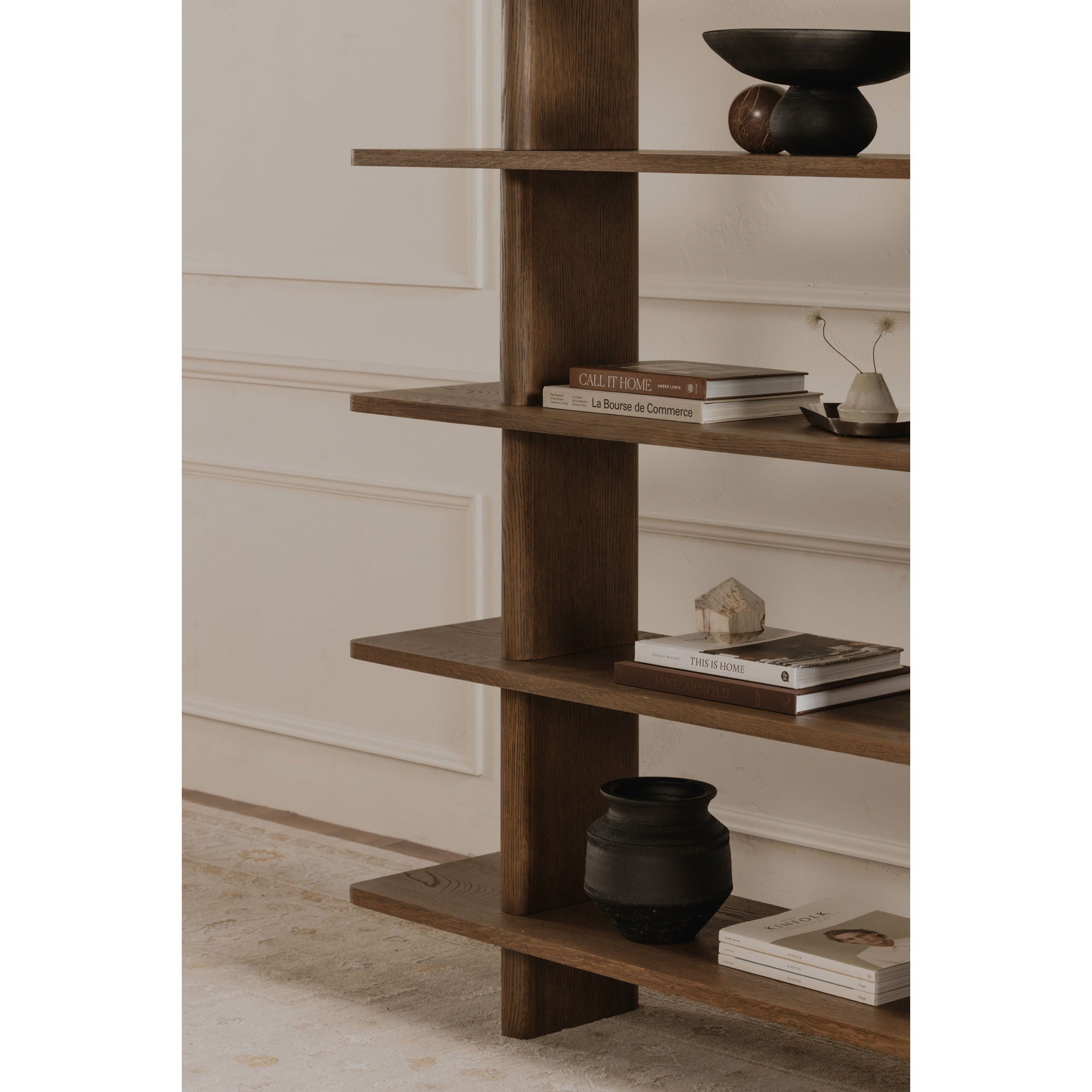 Casey - Large Standard Bookcase - Dark Brown - Image 3