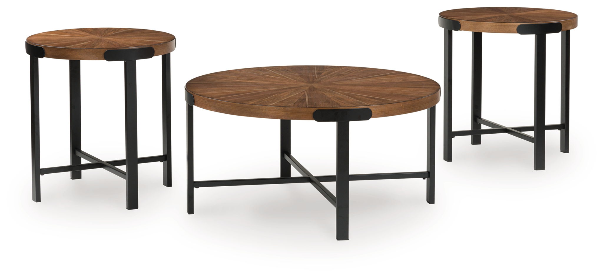 Crosstrail – Occasional Table Set (Set of 3) – Brown