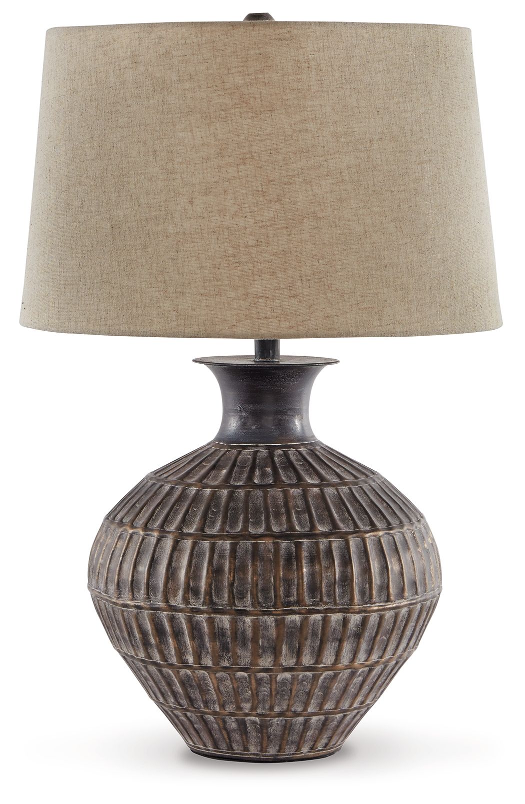 Magan - Metal Table Lamp  - Antique Bronze Finish - Image 1