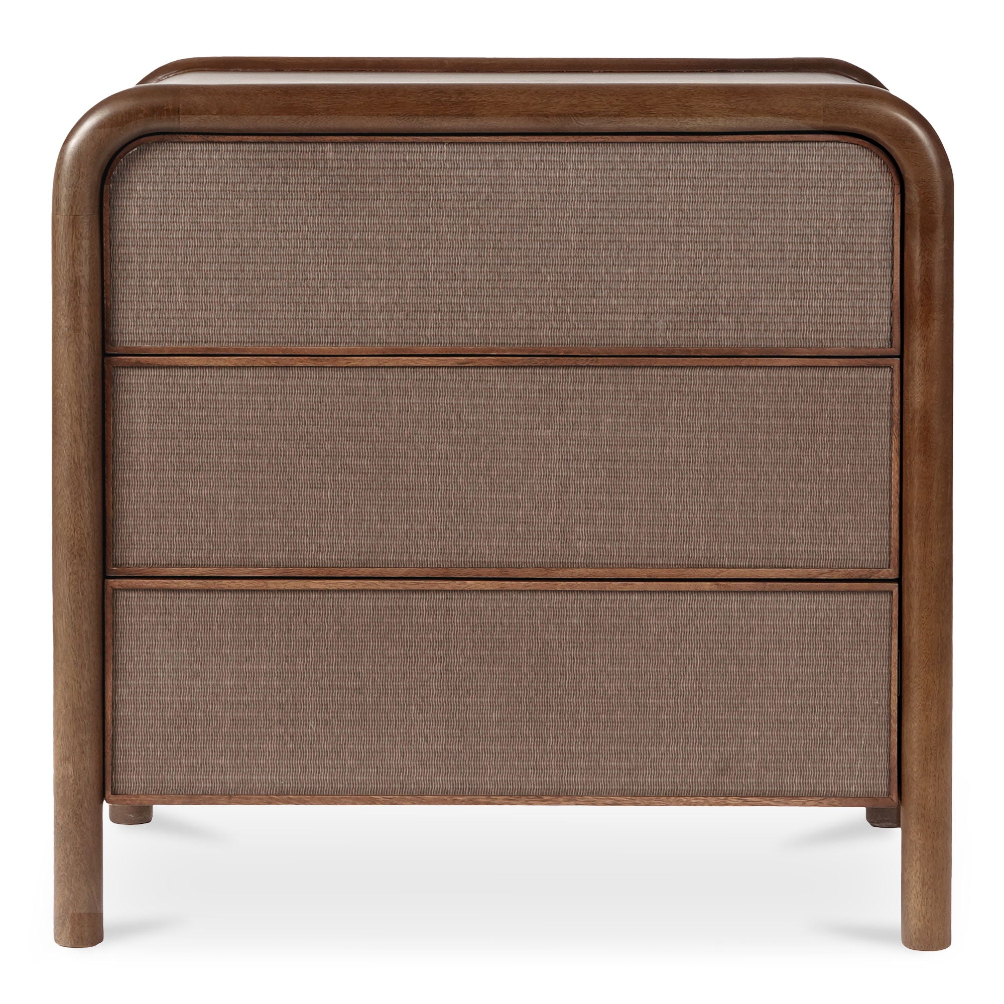Rye - 3 Drawer Nightstand - Warm Brown - Image 1