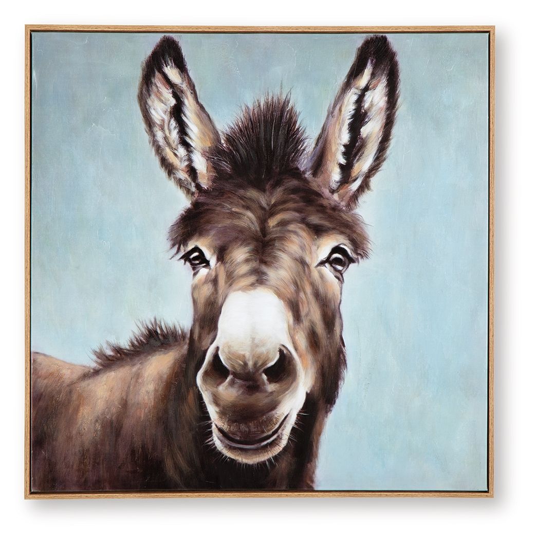 Landerton – Wall Art – Brown / Blue / White