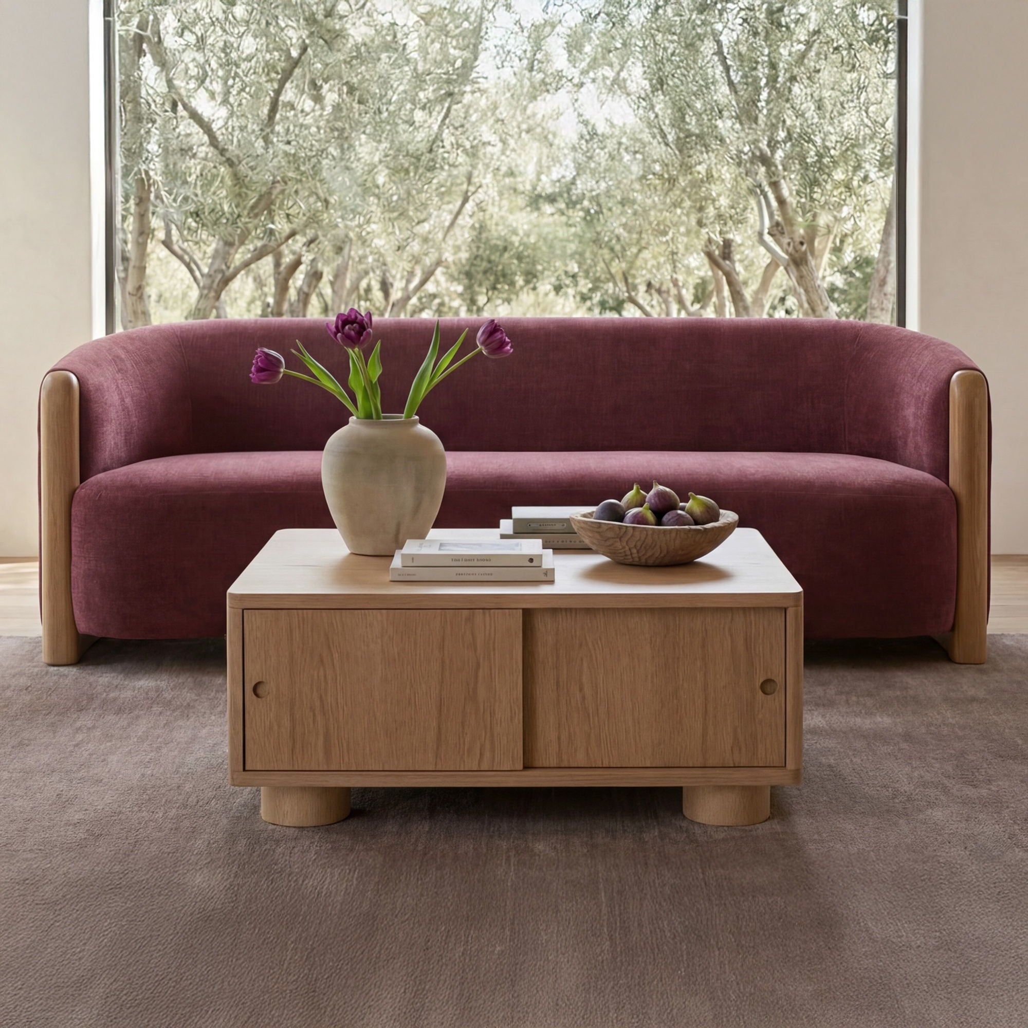 Anya – Sofa – Berry / Purple