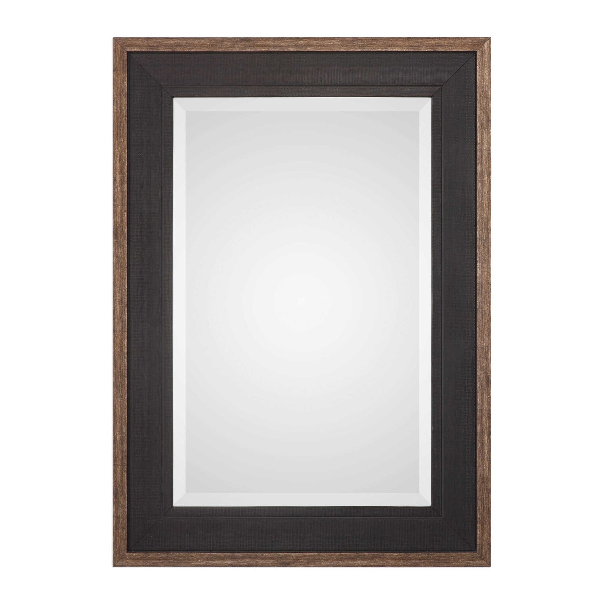 Staveley – Rustic Mirror – Black