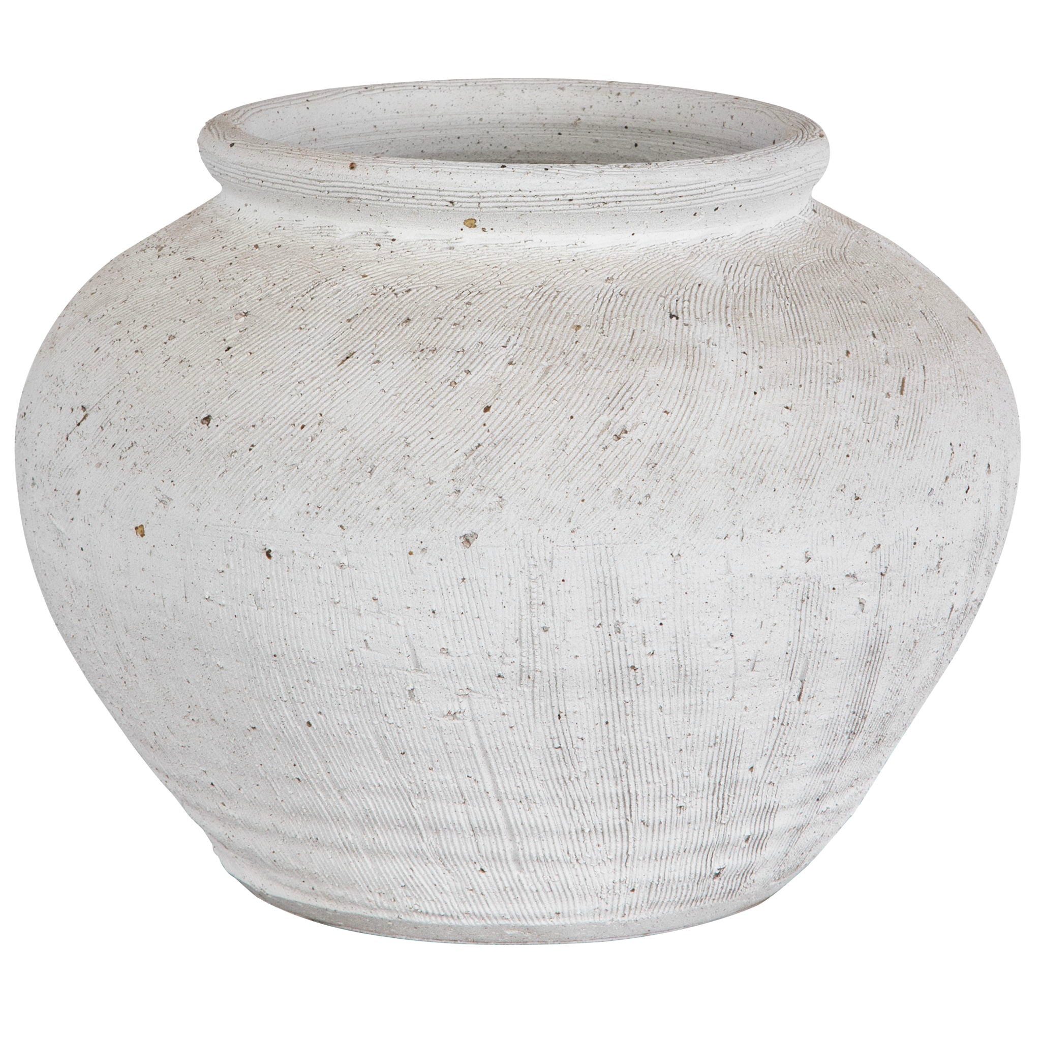 Floreana - Round Vase - White - Image 1