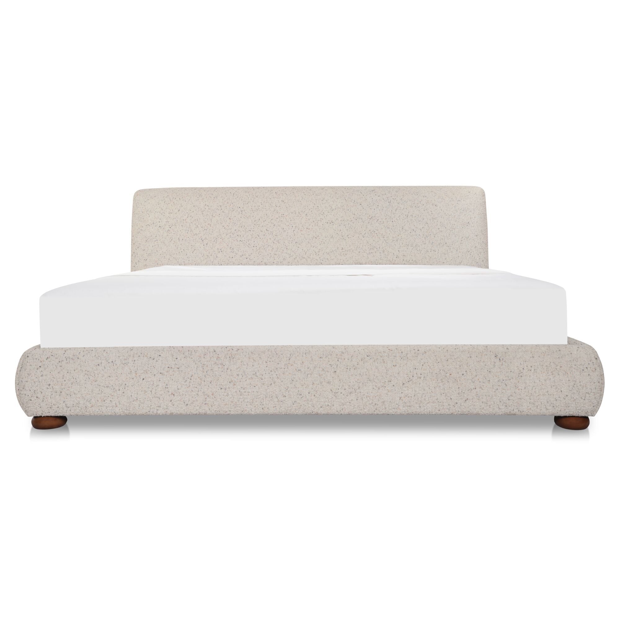 Beau – King Storage Bed – Speckled Light Gray