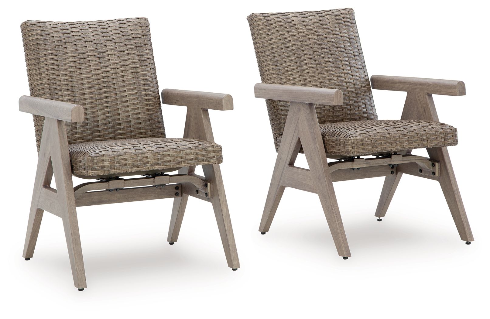 Cliff Trails - Rocking Arm Chair (Set of 2) - Beige - Image 1