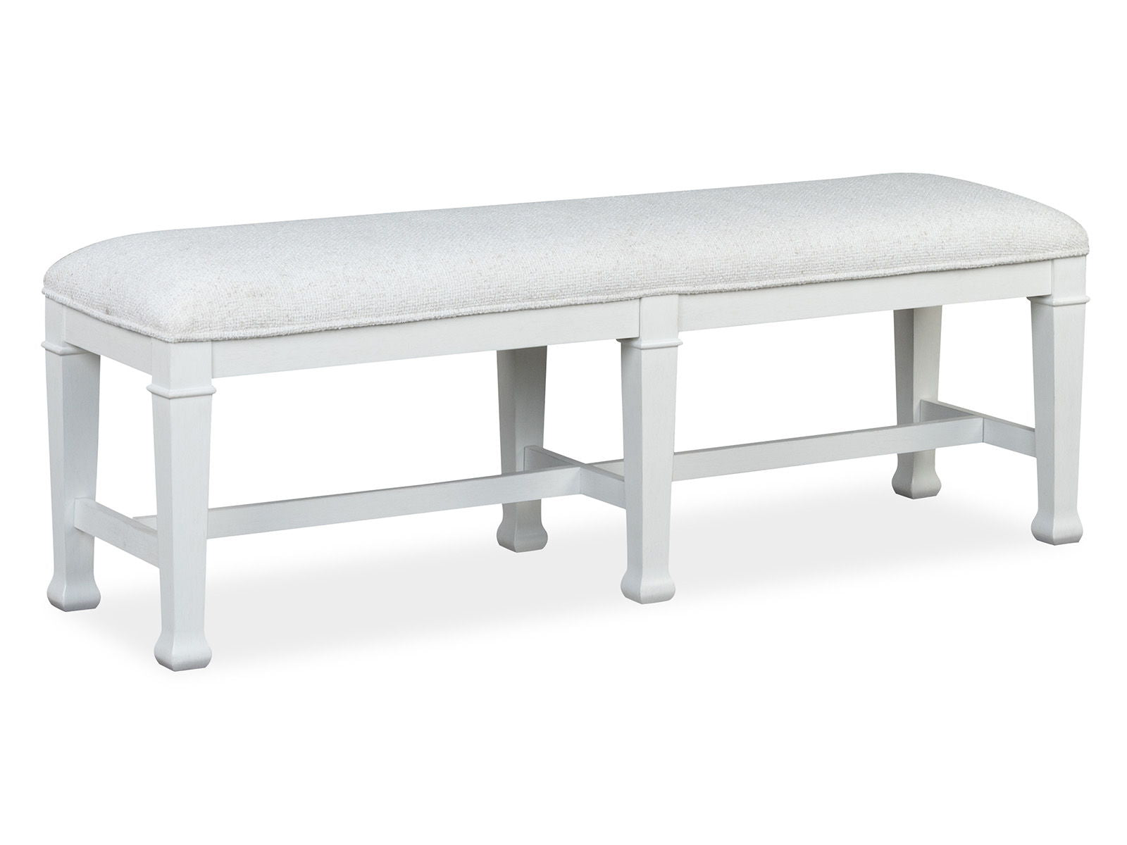 Kingston – Bench – Whisper White And Cerused Nutmeg