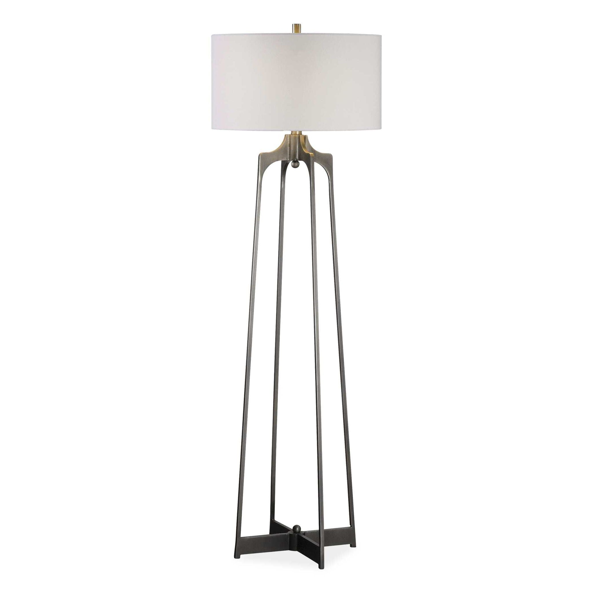 Adrian – Modern Floor Lamp – Pearl Silver