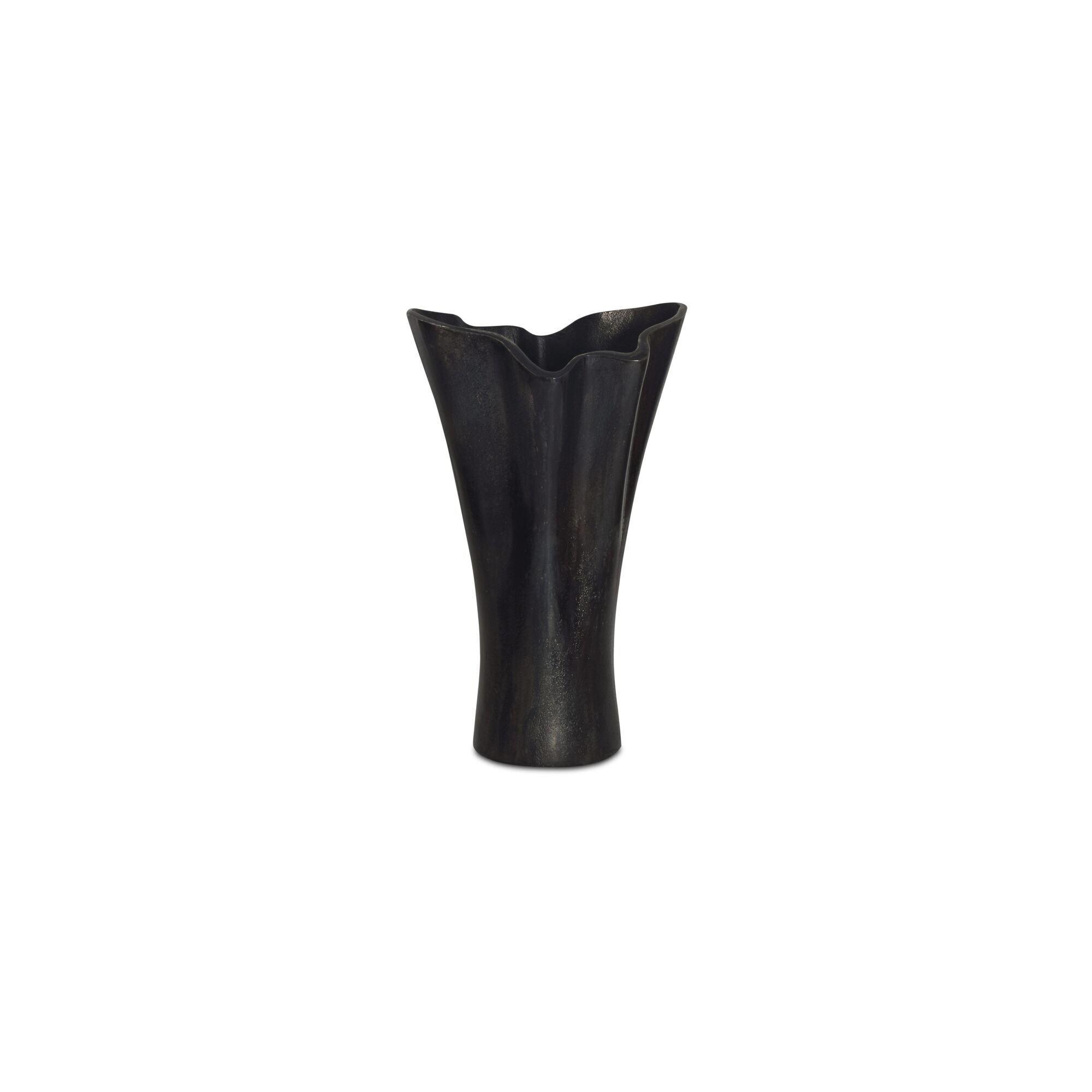 Yeri – Cast Aluminum Vase – Black