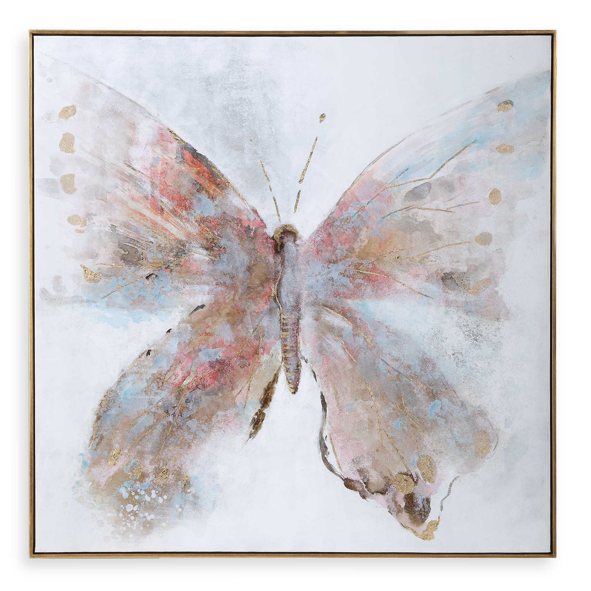 Free Flying – Hand Painted Canvas – Blue