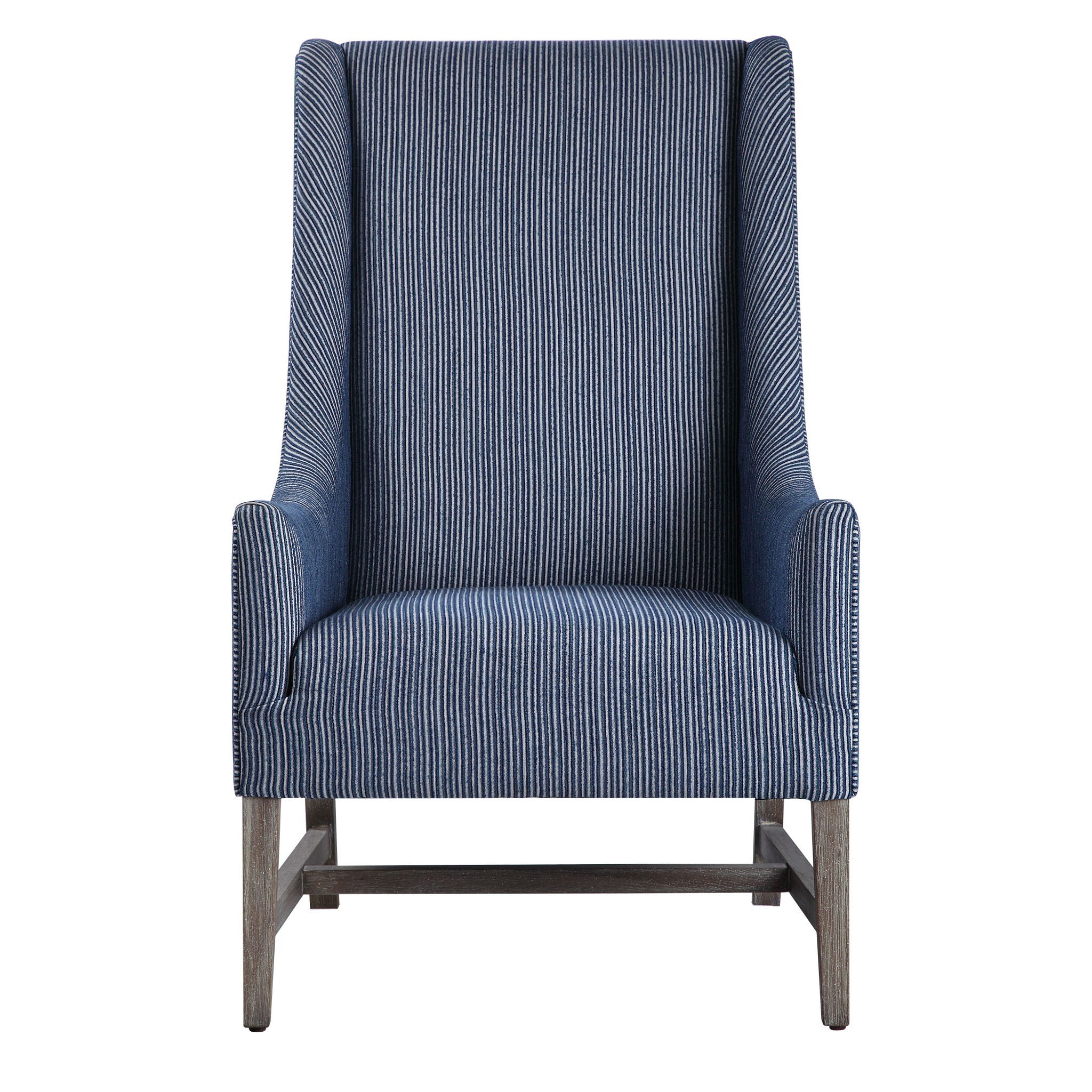 Galiot - Wingback Accent Chair - Blue - Image 1