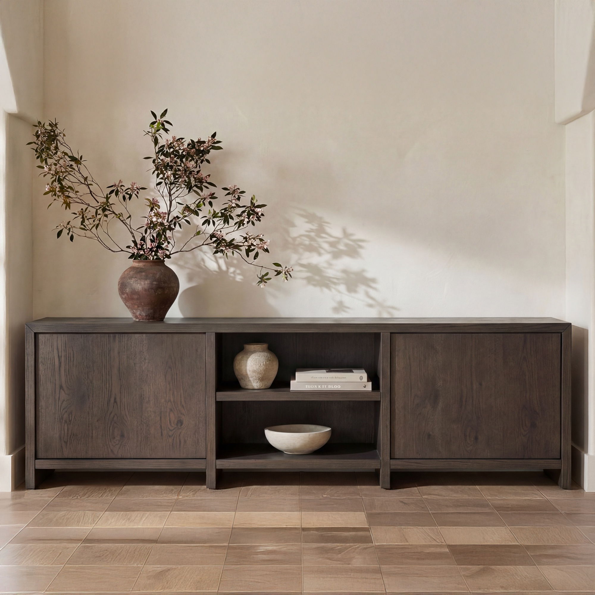 Jenson - Media Unit - Brown - Image 1