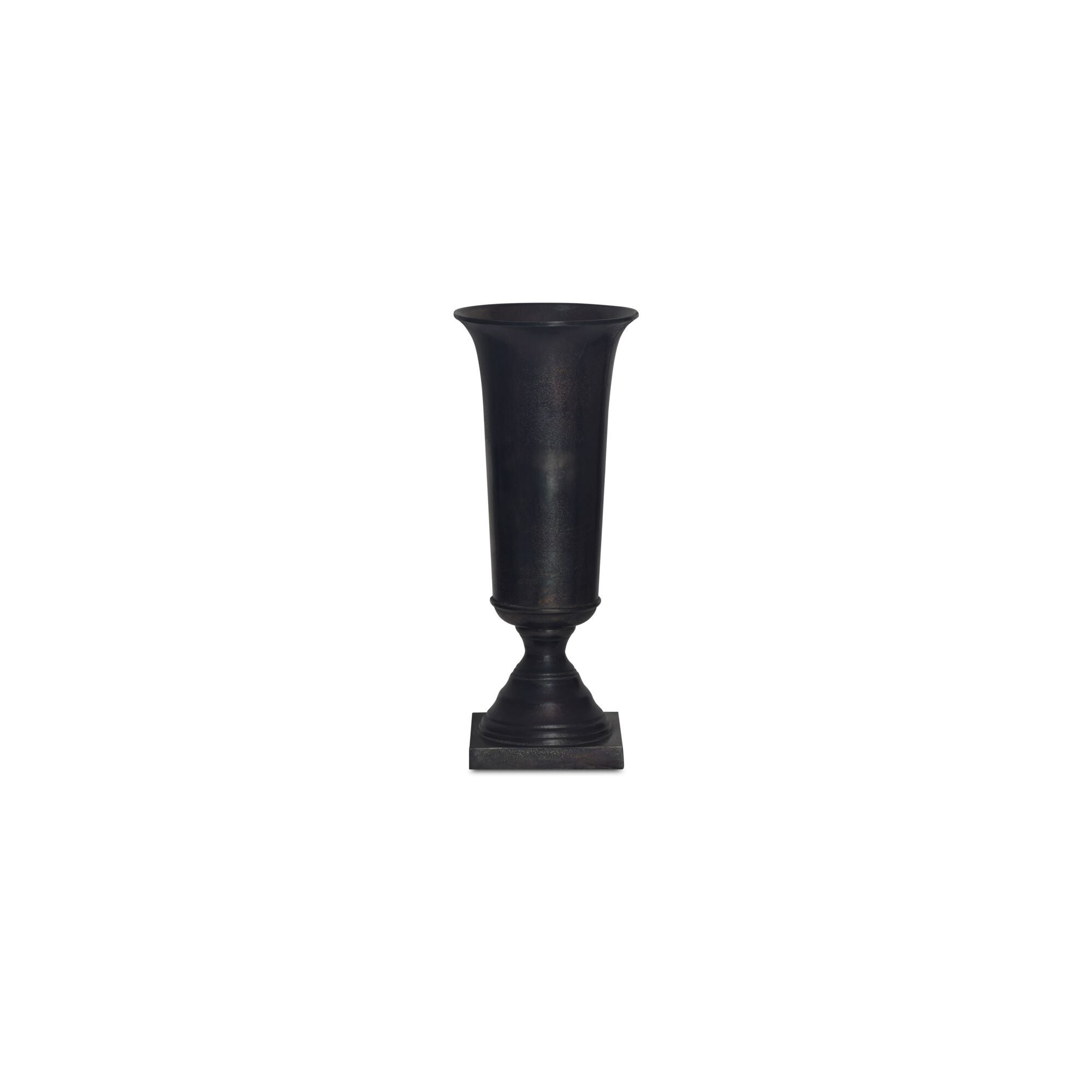 Cassia – Cast Aluminum Vase – Black