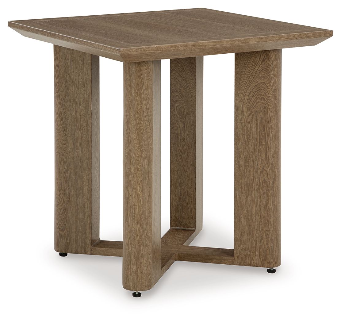 Serene Bay - Square End Table - Dark Brown - Image 1