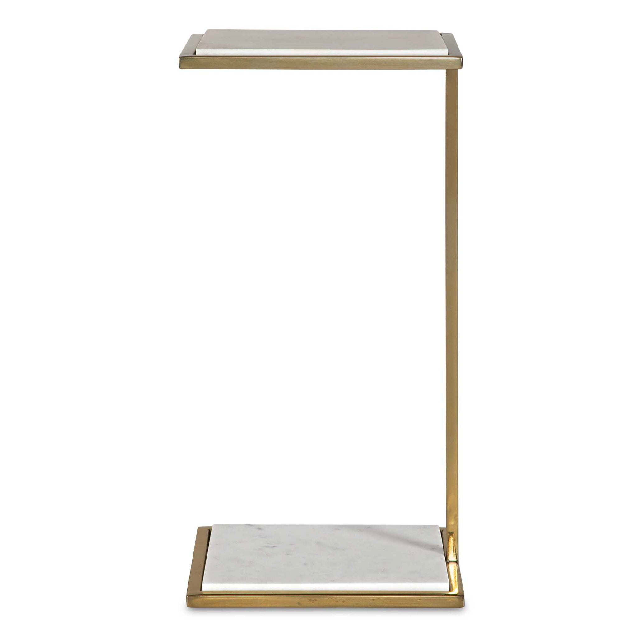 Elevate – Marble Drink Table – White