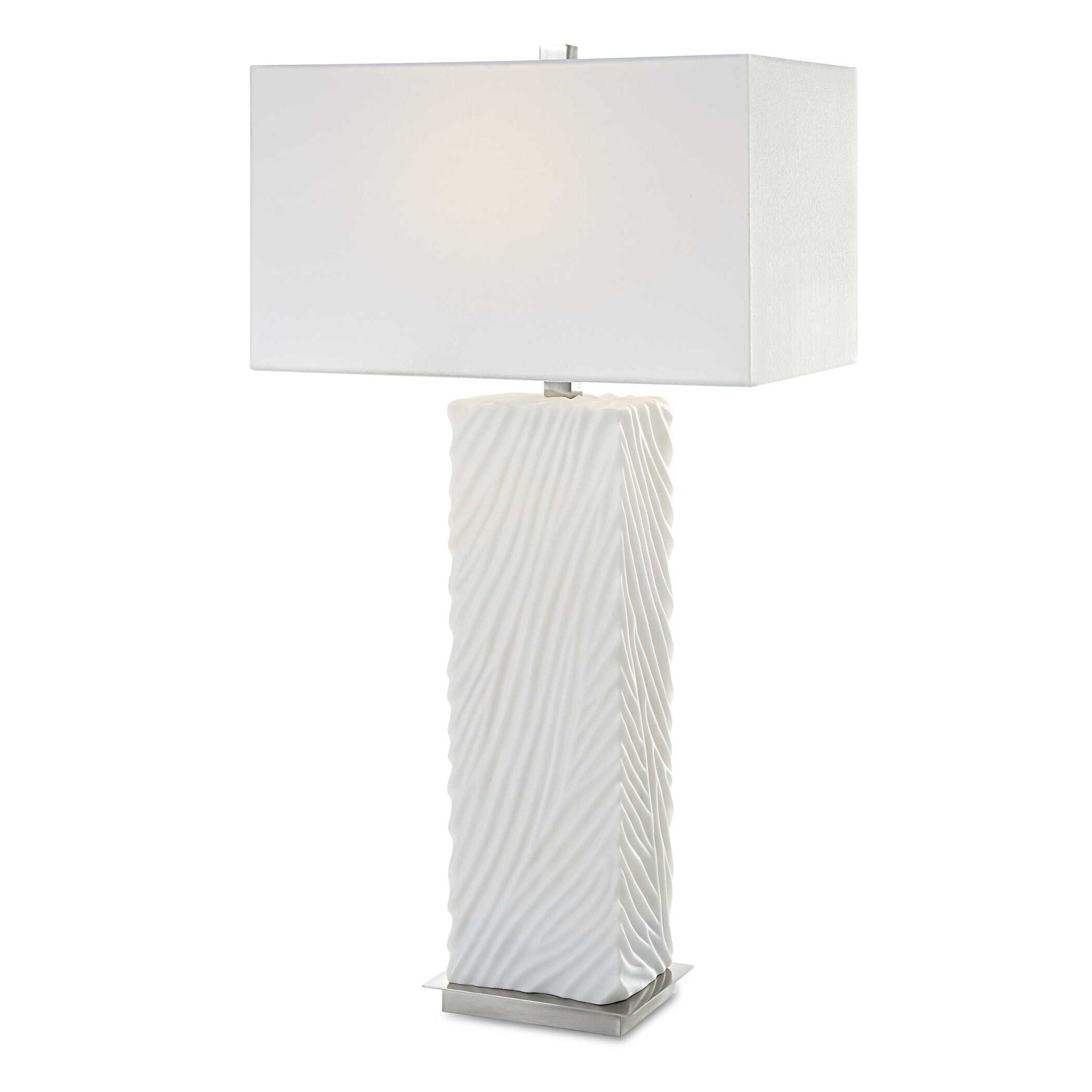 Pillar - Marble Table Lamp - White - Image 1