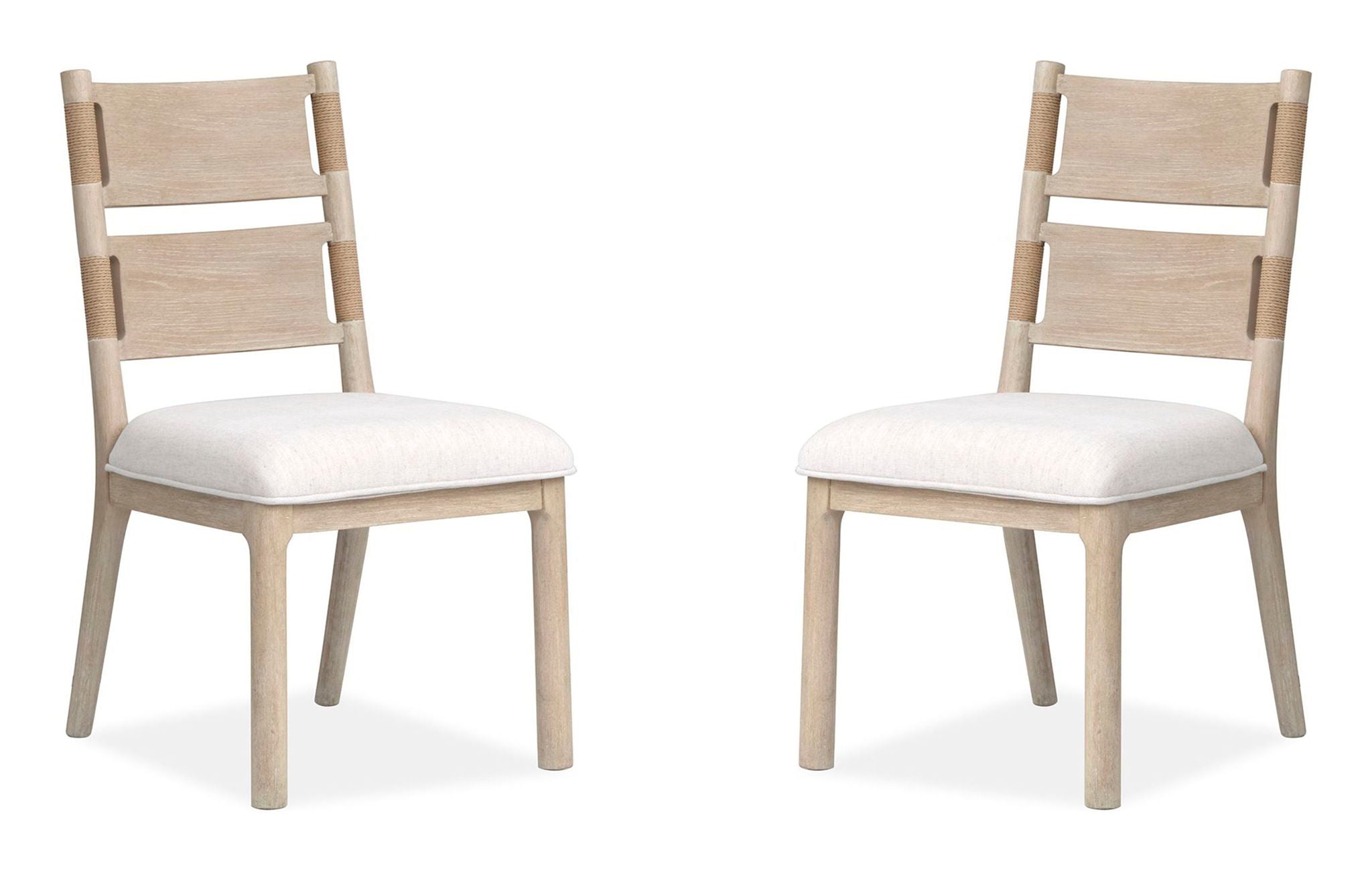 Sunset Cove - Upholstered Side Chair With Wood Back (Set of 2) - Sanibel Brown - Image 1