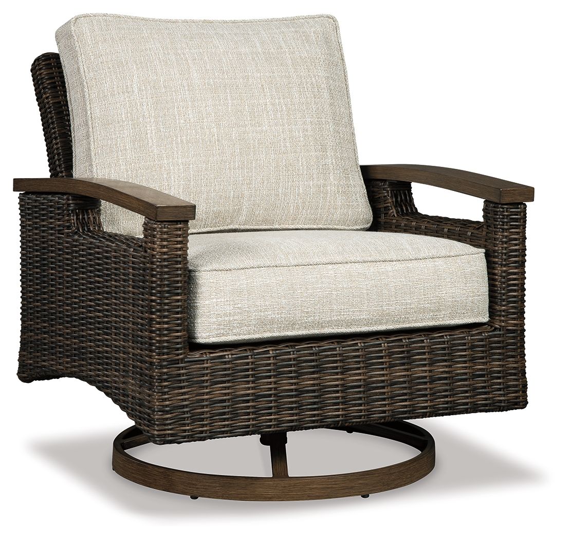 Paradise Trail - Swivel Lounge Chair (Set of 2) - Medium Brown - Image 1