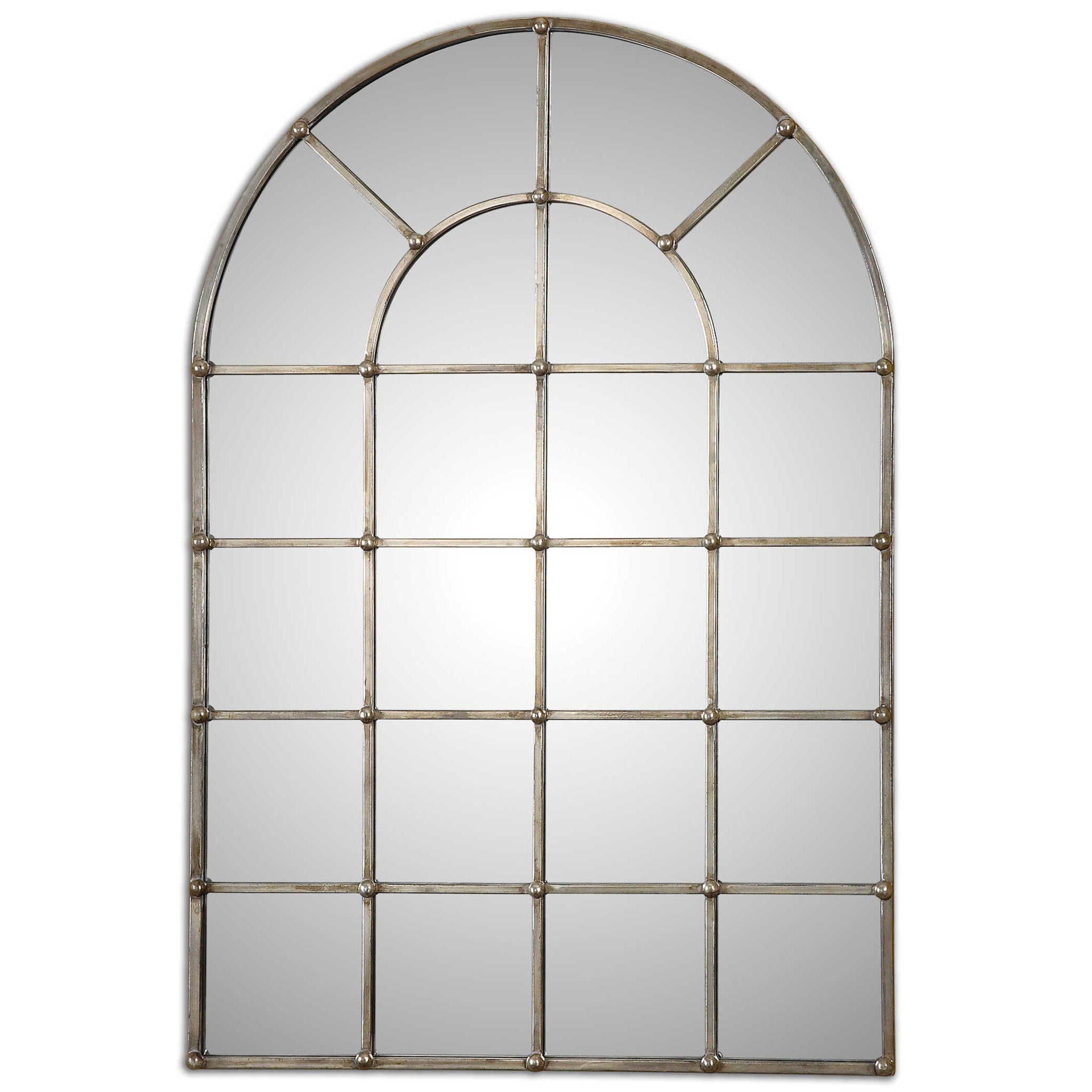 Barwell Arch – Window Mirror – Pearl Silver