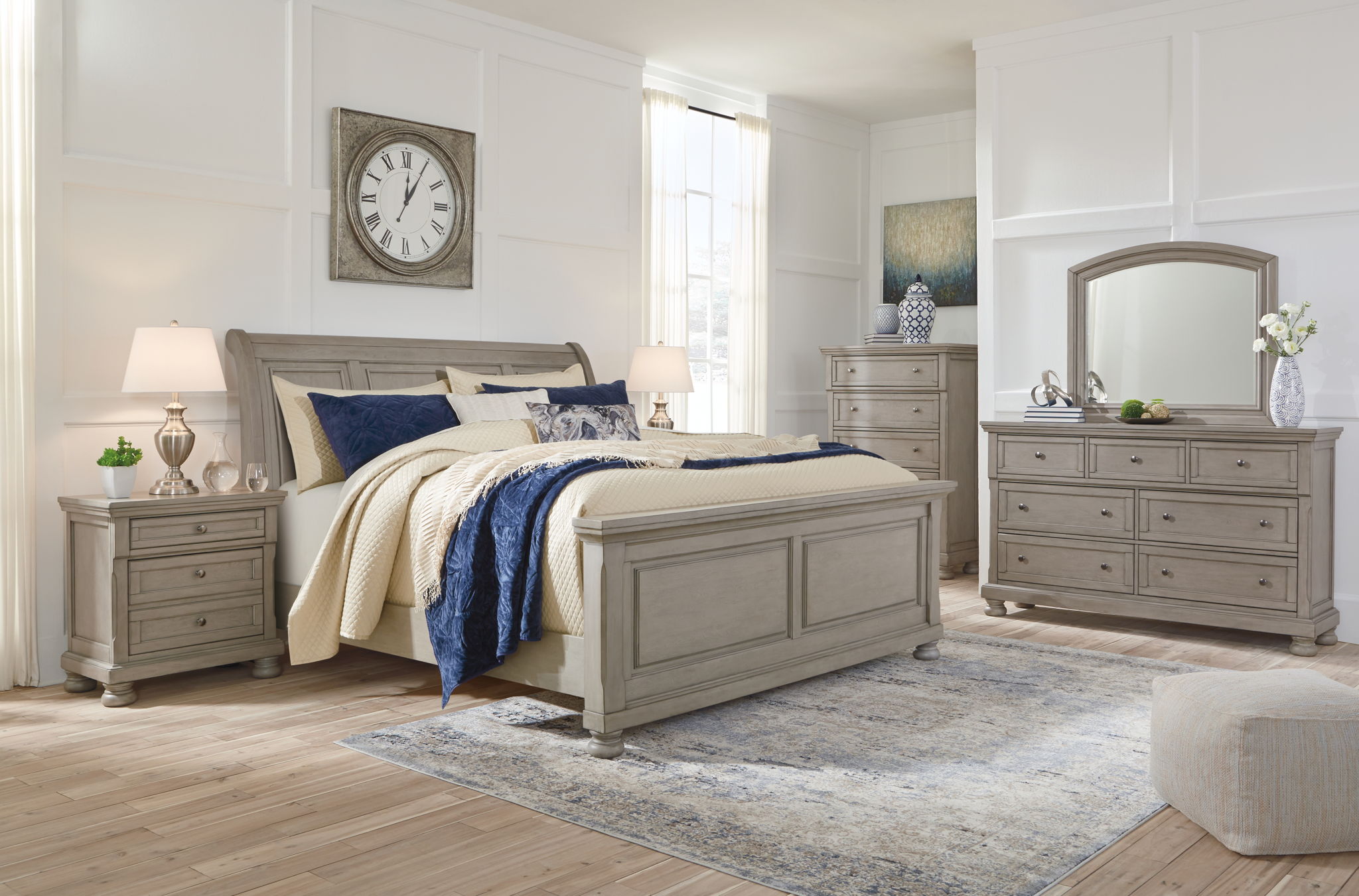 Lettner - Sleigh Bed Set - Image 1