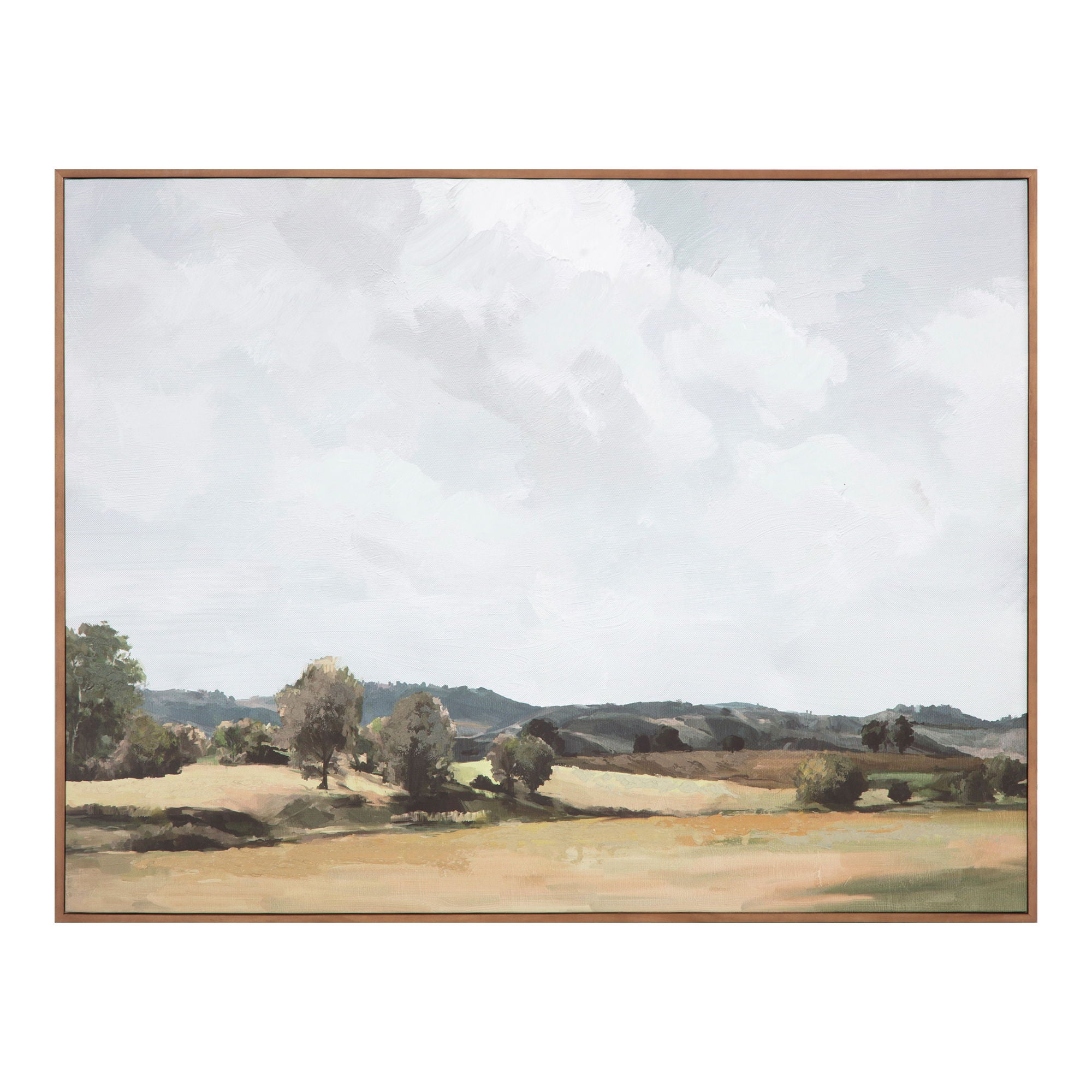 Vast Country - Framed Painting - White - Image 1
