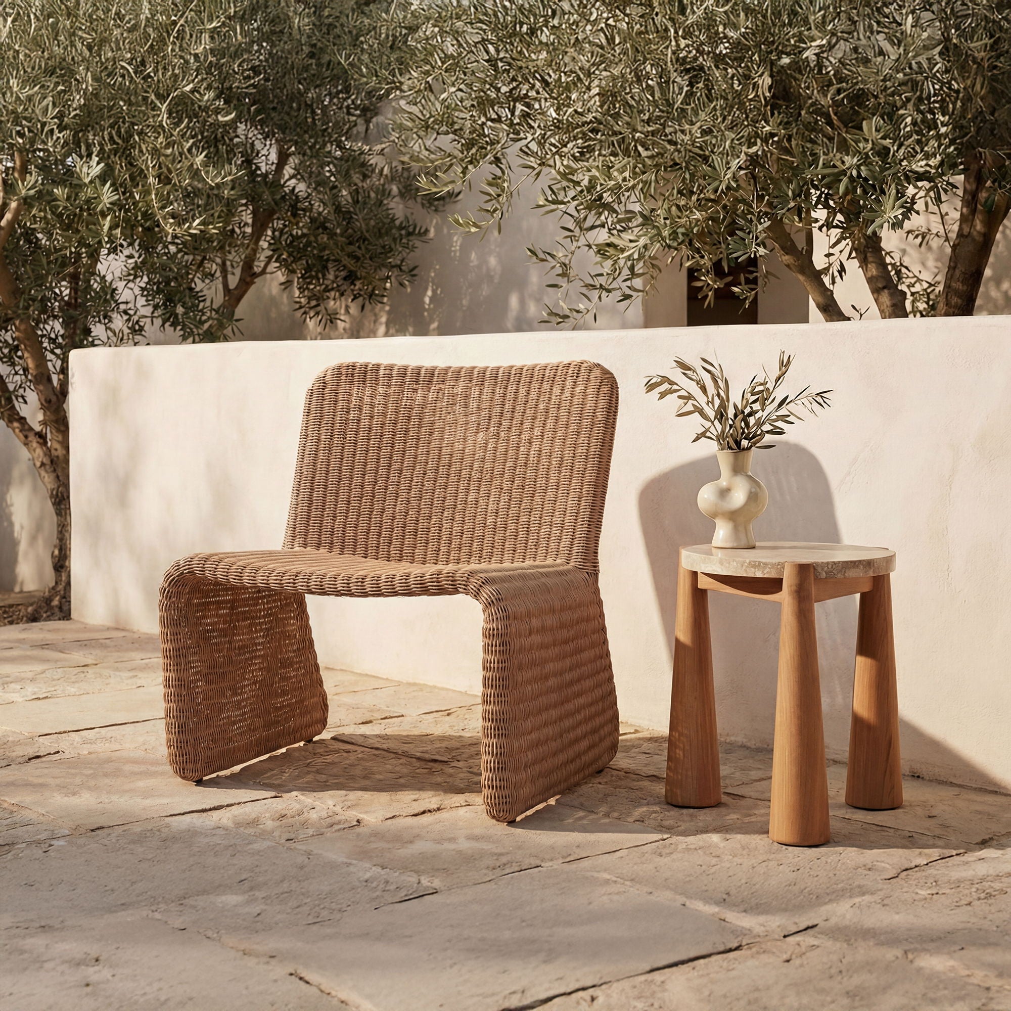 Ella – Outdoor Accent Chair – Natural