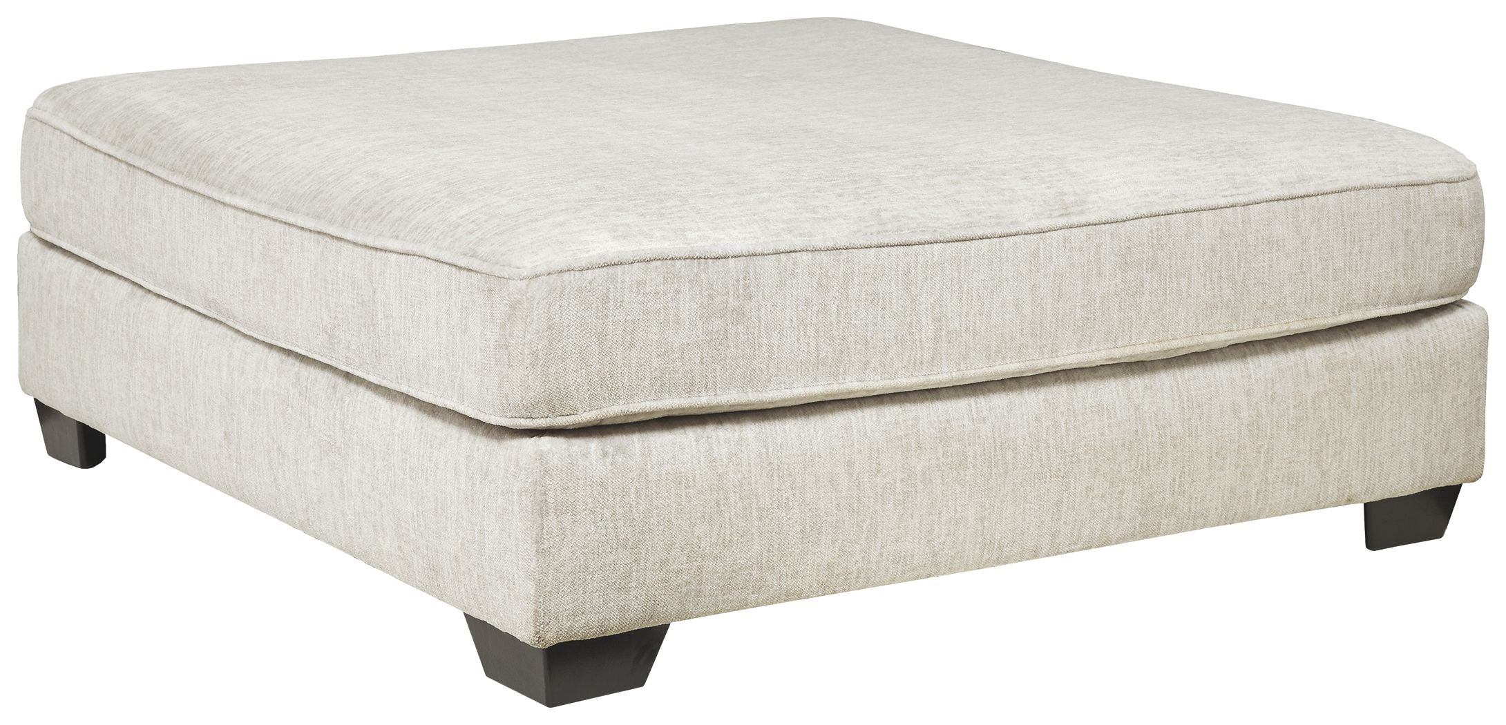 Rawcliffe - Oversized Accent Ottoman - Parchment - Image 1