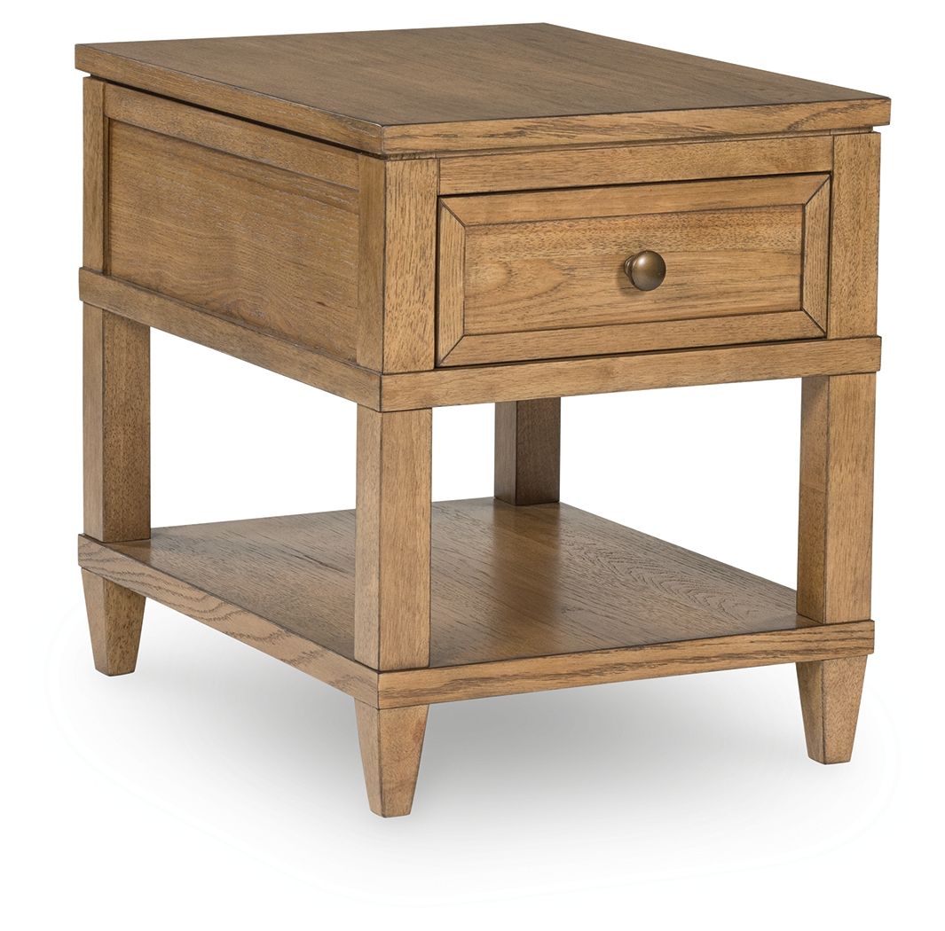 Sharlance - Rectangular End Table - Light Brown - Image 1