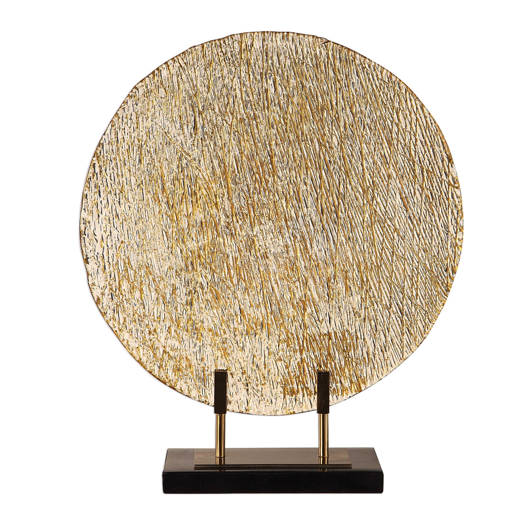 Layan - Art Glass Charger - Gold - Image 1
