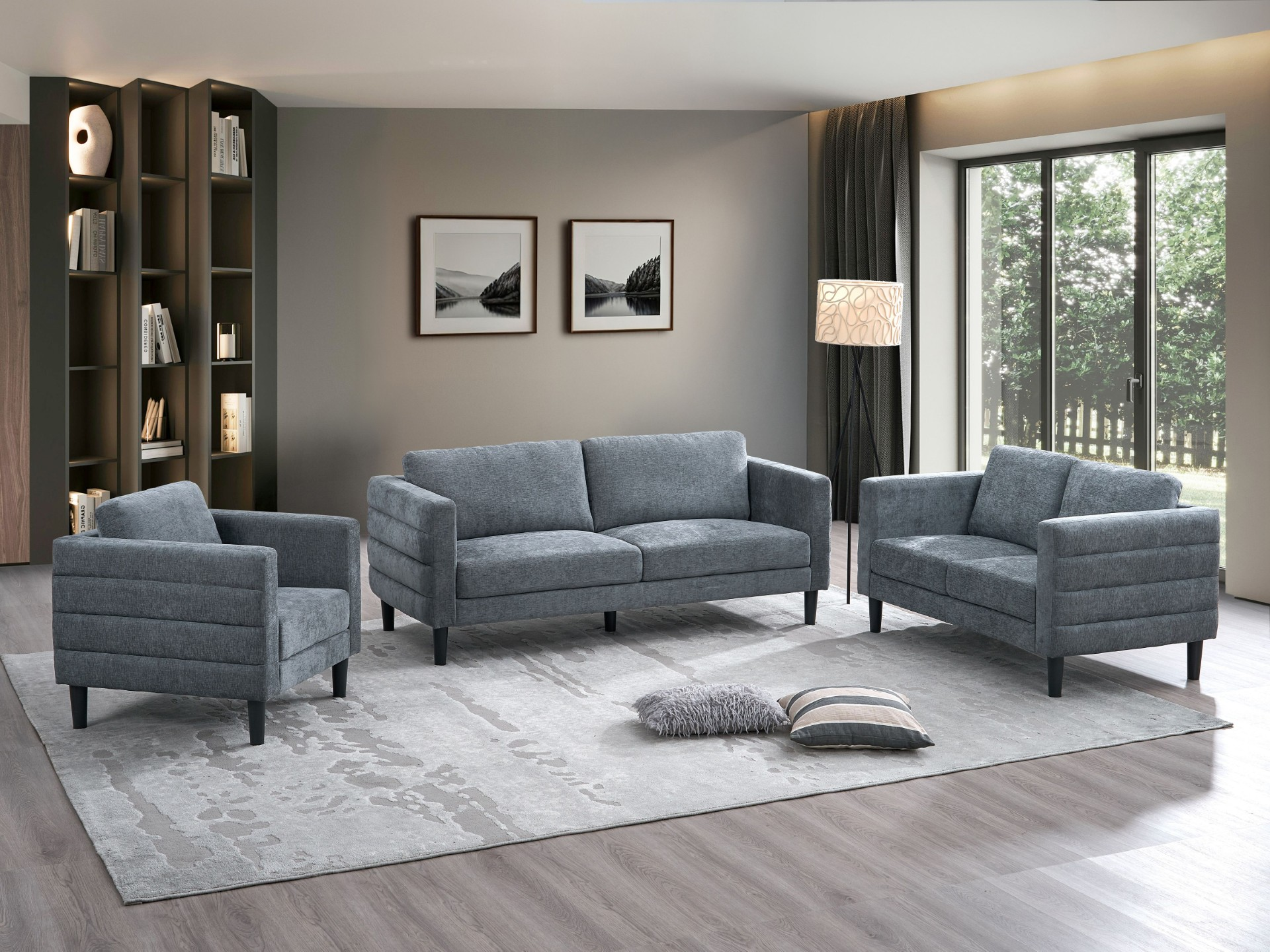 Modern Sofa and Loveseat - Image 2
