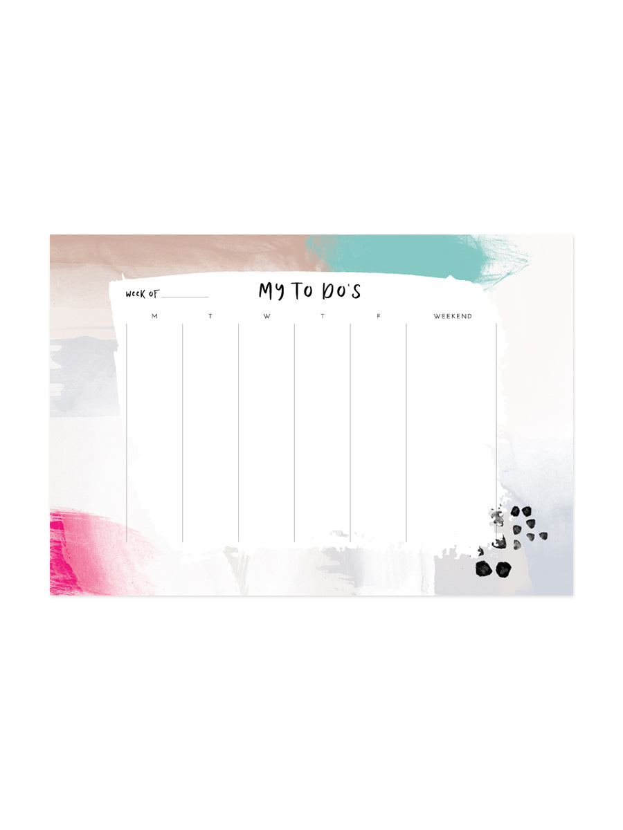 Orbiting the Moon Weekly Desk Planner (W)