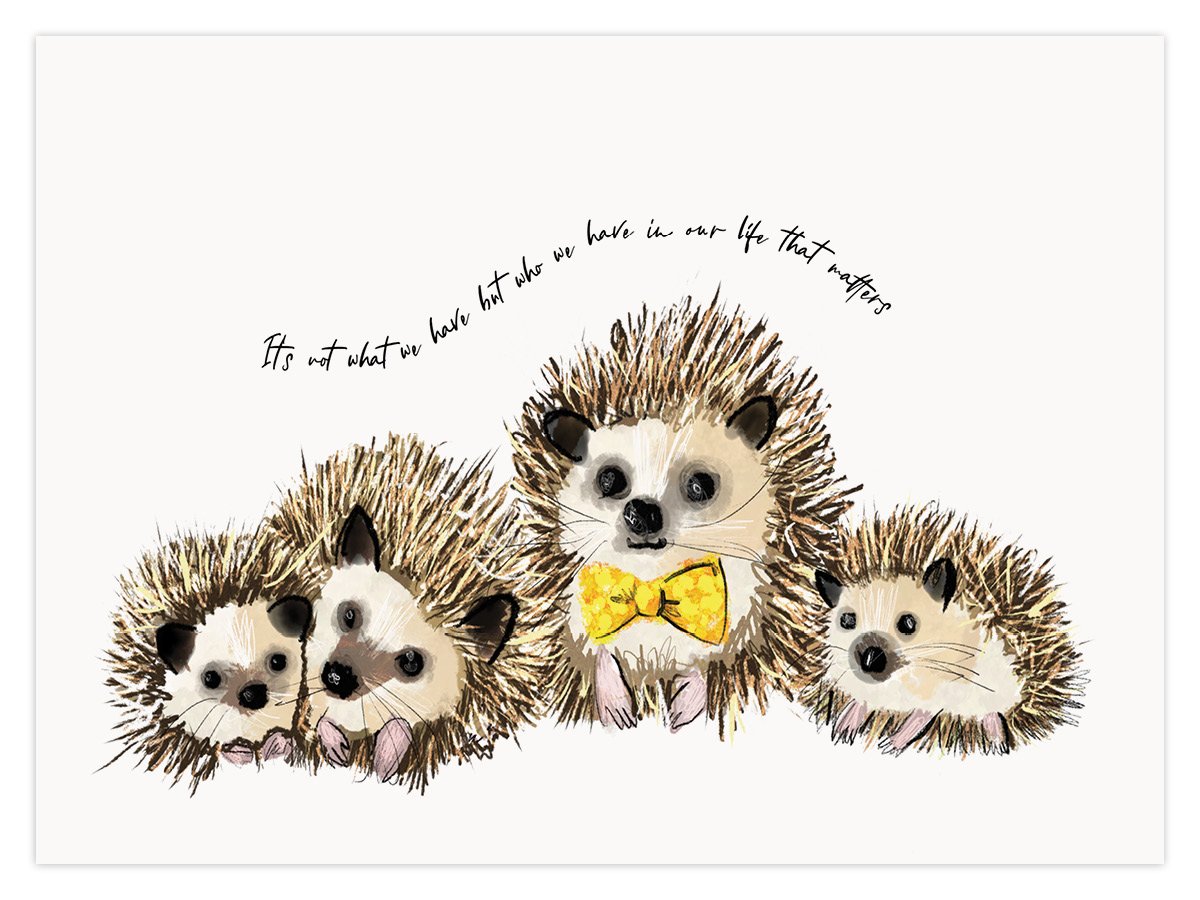 Hedgehog - Family (W) - Image 1